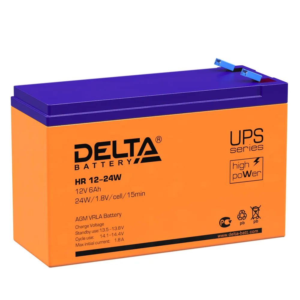 Батарея для ИБП Delta HR 12-24 W аккумулятор для ибп delta ft 12 150 m 12в 150 ач agm