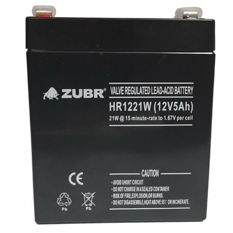 Батарея для ИБП ZUBR HR 1221 W (12V, 5Ah) (HR1221W) - фото 2