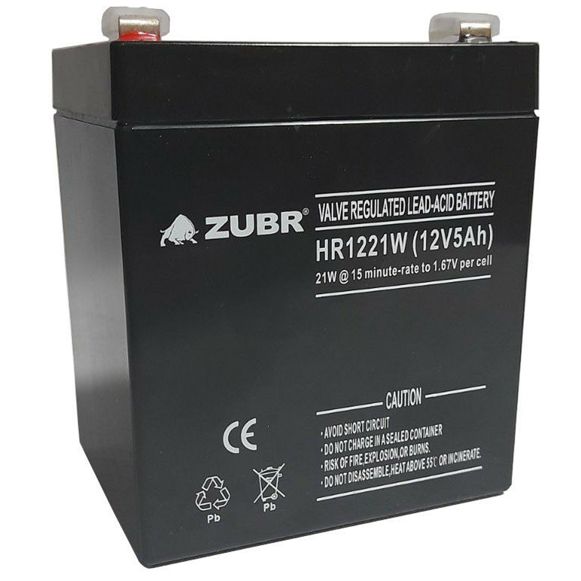 цена Батарея для ИБП ZUBR HR 1221 W (12V, 5Ah) (HR1221W)