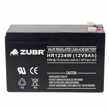 Батарея для ИБП ZUBR HR 1234 W (12V, 9Ah) (HR1234W) - фото 2