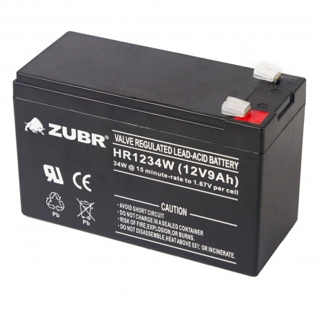 Батарея для ИБП ZUBR HR 1234 W (12V, 9Ah) (HR1234W) - фото 3