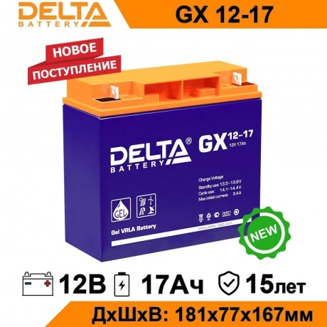 Батарея для ИБП Delta GX 12-17 - фото 3