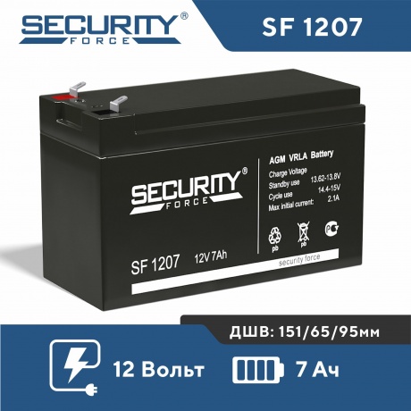 Батарея для ИБП Delta Secuirity Force SF 1207 - фото 8