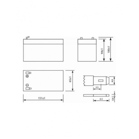 Батарея для ИБП Delta Secuirity Force SF 1207 - фото 11