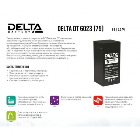 Батарея для ИБП Delta DT 6023 - фото 7