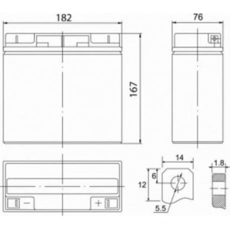 Батарея для ИБП Delta Security Force SF 1217 - фото 9
