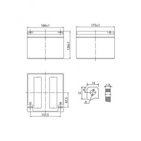 Батарея для ИБП Delta Security Force SF 1226 - фото 5