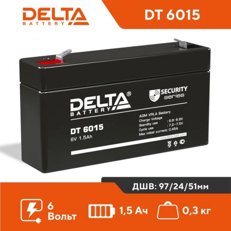 Батарея для ИБП Delta DT 6015 - фото 2