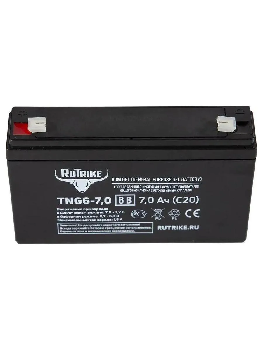 Батарея для ИБП Rutrike TNG6-7,0 6В 7Ач - фото 5