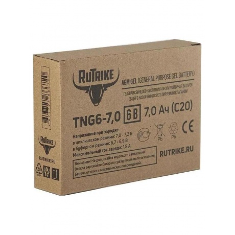 Батарея для ИБП Rutrike TNG6-7,0 6В 7Ач - фото 6