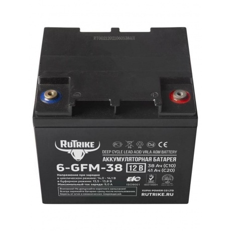 Батарея для ИБП Rutrike 6-GFM-38 12В 41Ач - фото 3
