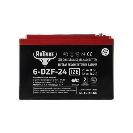 Батарея для ИБП Rutrike 6-DZF-24 12В 24Ач - фото 8