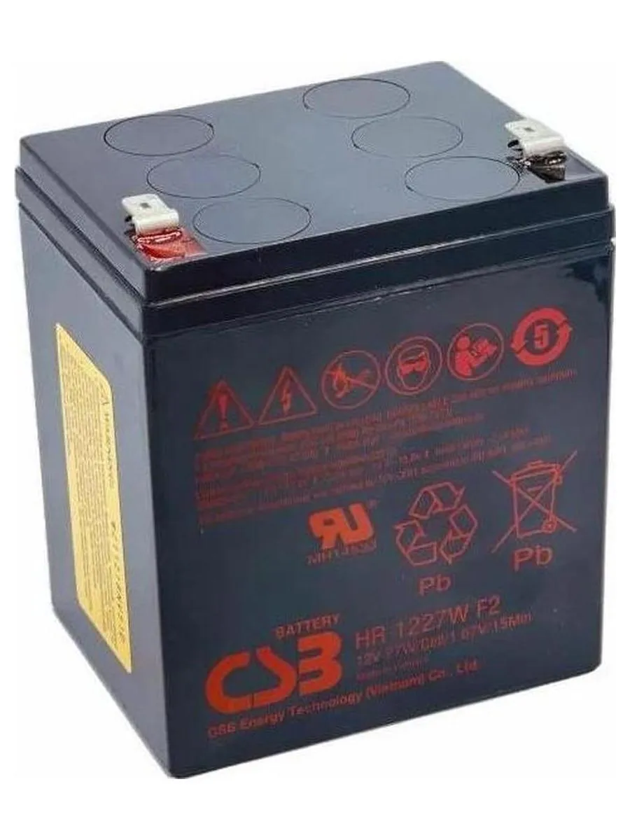 Батарея для ИБП CSB HR1227W F2 12В 7.5Ач - фото 6