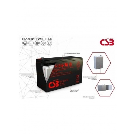 Батарея для ИБП CSB GP12170 B3 12В 17Ач - фото 7