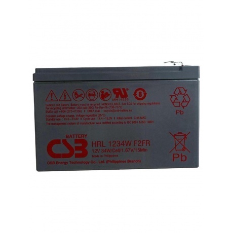 

Батарея для ИБП CSB HRL1234W F2 FR 12В 9Ач