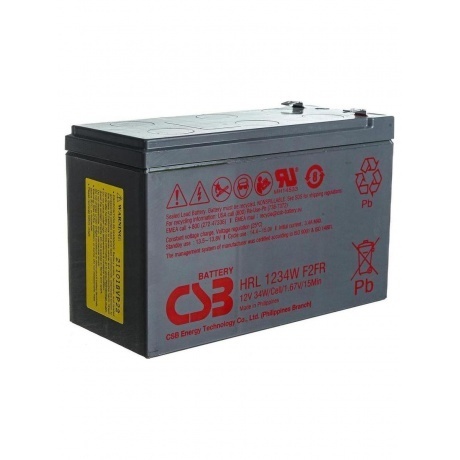 Батарея для ИБП CSB HRL1234W F2 FR 12В 9Ач - фото 2