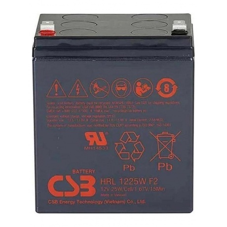 

Батарея для ИБП CSB HRL1225W F2 FR 12В 5Ач