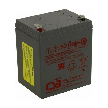 Батарея для ИБП CSB HRL1225W F2 FR 12В 5Ач - фото 2