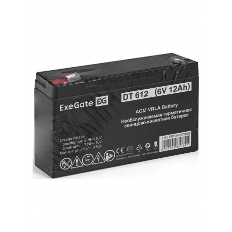 Батарея для ИБП Exegate EP234537 6В 12Ач - фото 6