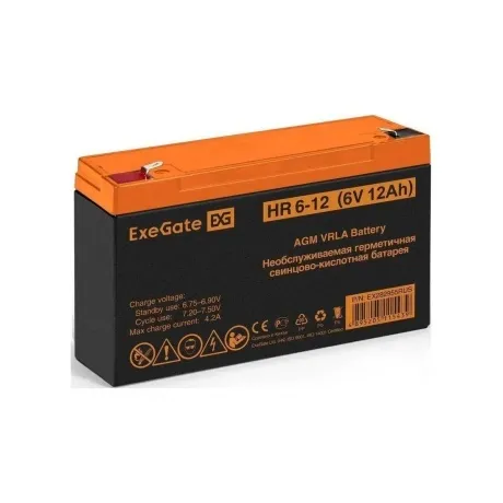 Батарея для ИБП Exegate EX282955 6В 12Ач