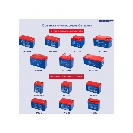 Батарея для ИБП Ippon IPE12-9 12В 9Ач - фото 12