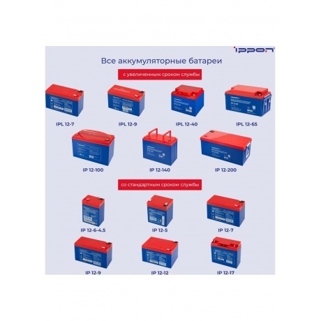 Батарея для ИБП Ippon IP12-140 12В 140Ач - фото 6
