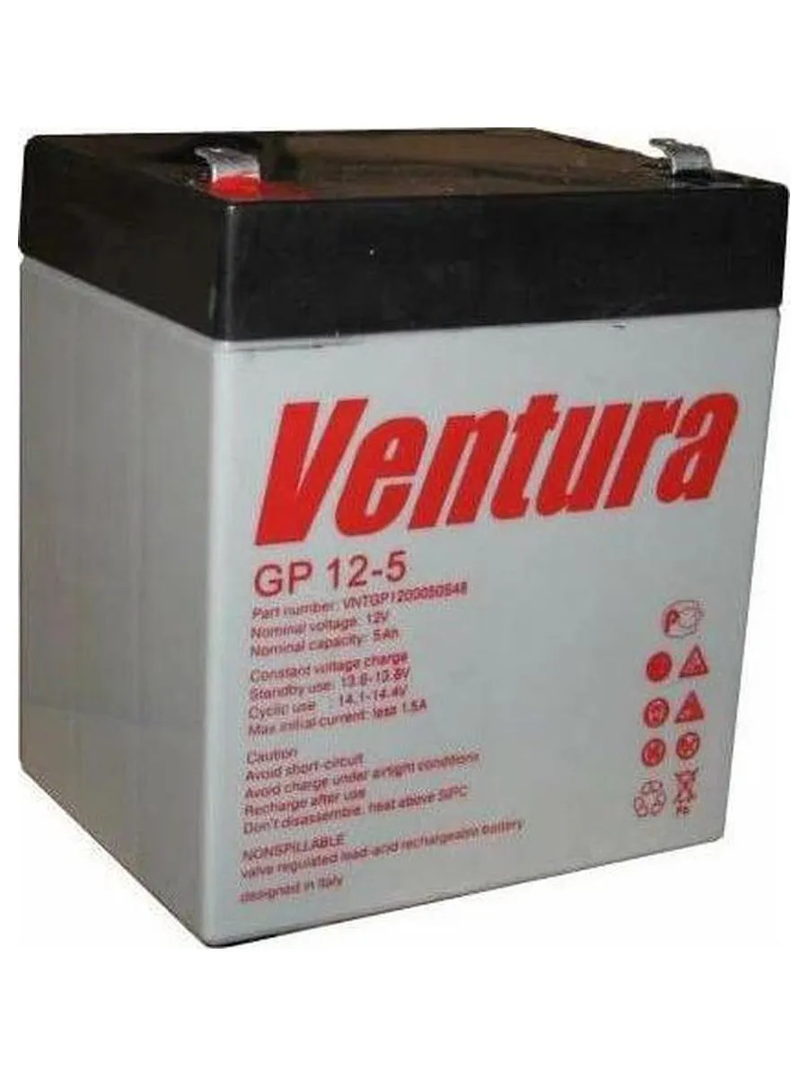 Батарея для ИБП Ventura GP 12-5 12В 5Ач - фото 1