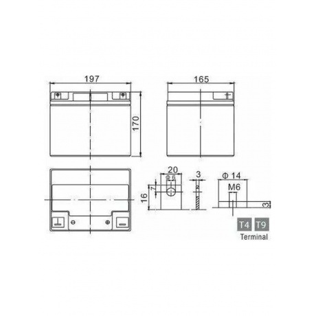 Батарея для ИБП Ventura GPL 12-40 12В 40Ач - фото 5