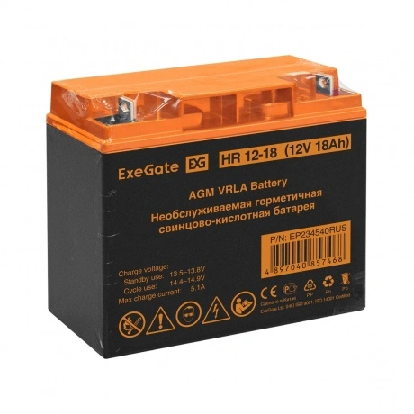 Батарея для ИБП Exegate HR 12-18/EXG12180 (EP234540RUS)