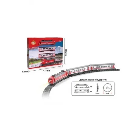 Железная дорога "Молния" на бат.(свет,звука)в коробке подсветка,...