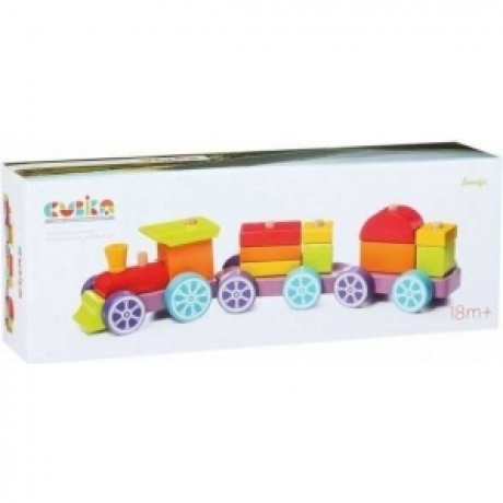 Поезд "Радужный экспресс" (15 деталей) CUBIKA.12923/LP-3 - фото 6