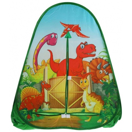 Палатка Играем вместе &quot;Динозавры&quot; 81х90х81см, в сумке арт.GFA-DINO01-R - фото 2