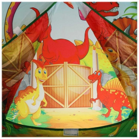 Палатка Играем вместе &quot;Динозавры&quot; 81х90х81см, в сумке арт.GFA-DINO01-R - фото 5