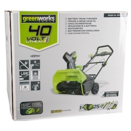 Снегоуборщик электрический Greenworks SnowLine GD40ST - фото 9