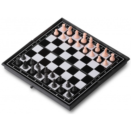 Игра 3 в 1 магнитная  (нарды, шахматы, шашки) 3216 19*19 см - фото 1