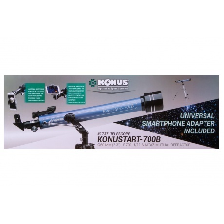 Телескоп Konus Konustart-700B 60/700 AZ - фото 7