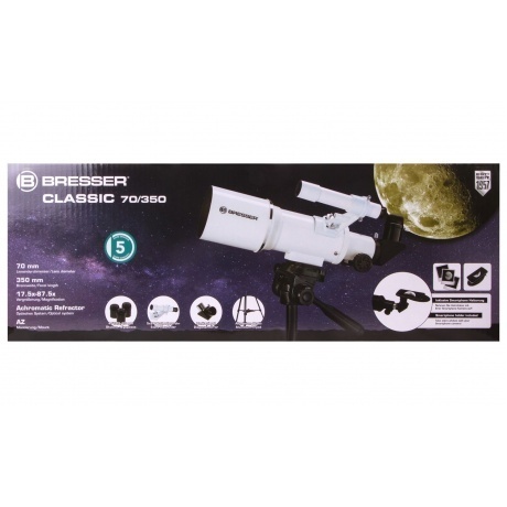 Телескоп Bresser Classic 70/350 AZ - фото 15