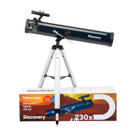 Телескоп Levenhuk Discovery Spark 114 AZ с книгой - фото 2
