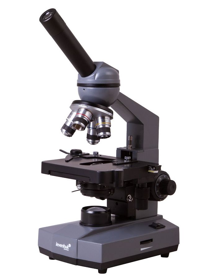 Микроскоп Levenhuk 320 BASE, монокулярный микроскоп с дистанционным управлением levenhuk dtx rc4