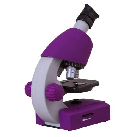 Микроскоп Bresser Junior 40x-640x, фиолетовый - фото 3