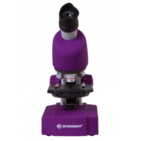 Микроскоп Bresser Junior 40x-640x, фиолетовый - фото 4