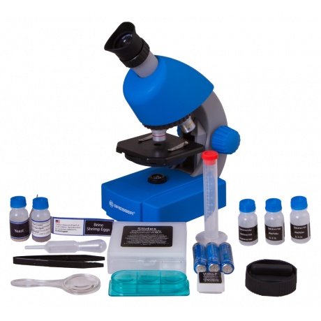 Микроскоп Bresser Junior 40x-640x, синий - фото 3