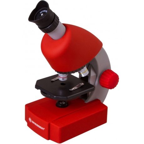 Микроскоп Bresser Junior 40x-640x, красный - фото 1
