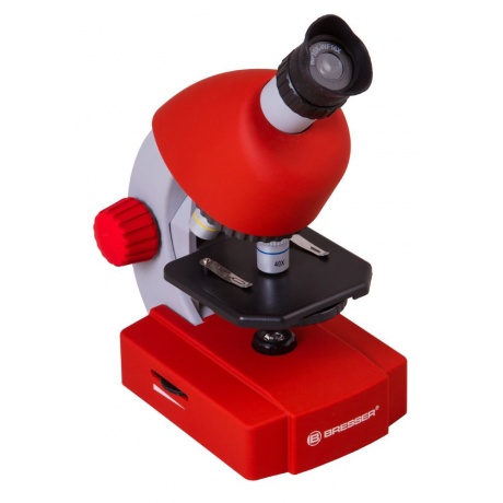 Микроскоп Bresser Junior 40x-640x, красный - фото 3