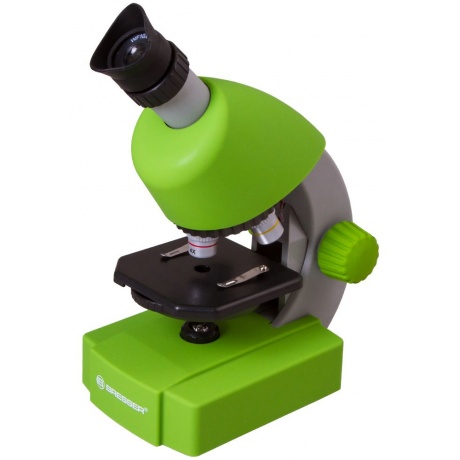 Микроскоп Bresser Junior 40x-640x, зеленый - фото 1