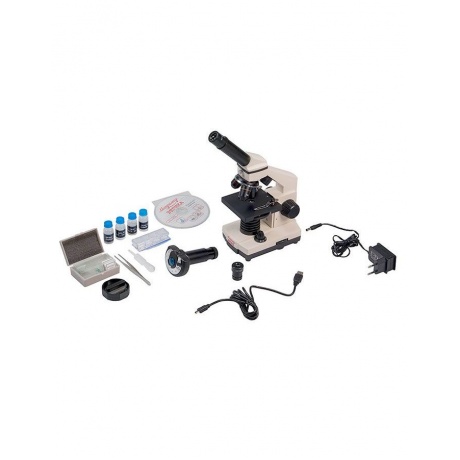 Микроскоп школьный Эврика 40х-1280х с видеоокуляром в кейсе - фото 3