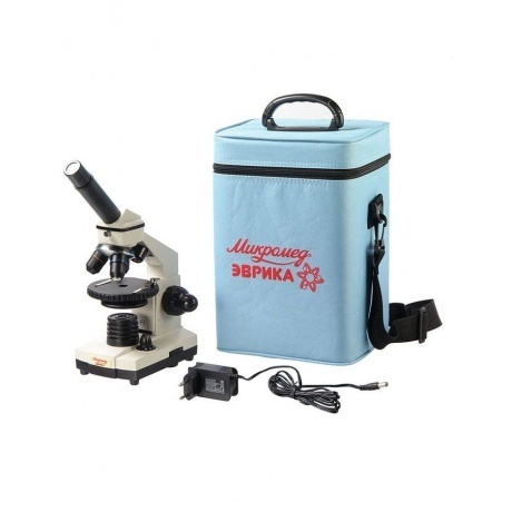 Микроскоп школьный Эврика 40х-1280х в текстильном кейсе - фото 3