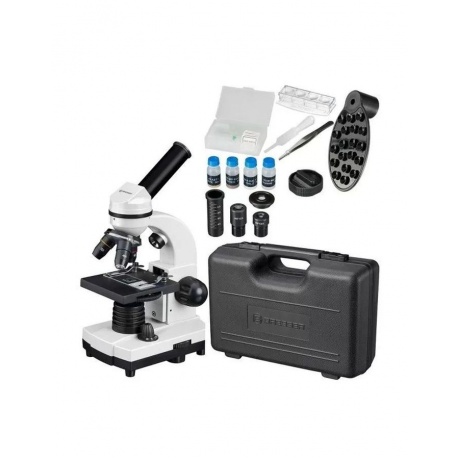 Микроскоп Bresser Junior Biolux SEL 40–1600x, белый, в кейсе - фото 2