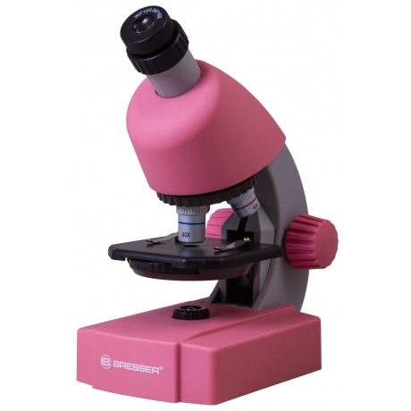 Микроскоп Bresser Junior 40–640x, розовый - фото 1