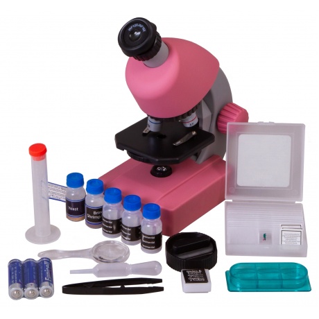 Микроскоп Bresser Junior 40–640x, розовый - фото 3